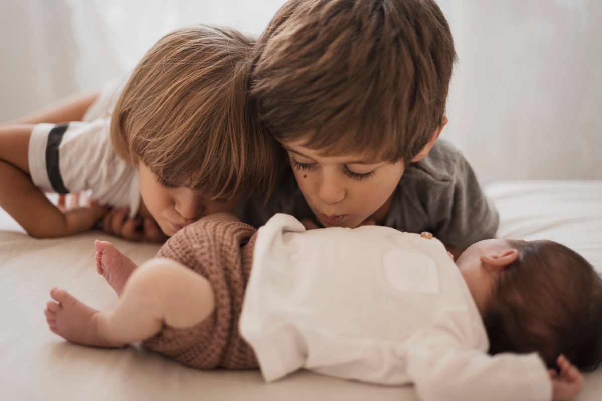Due fratelli e un bebè