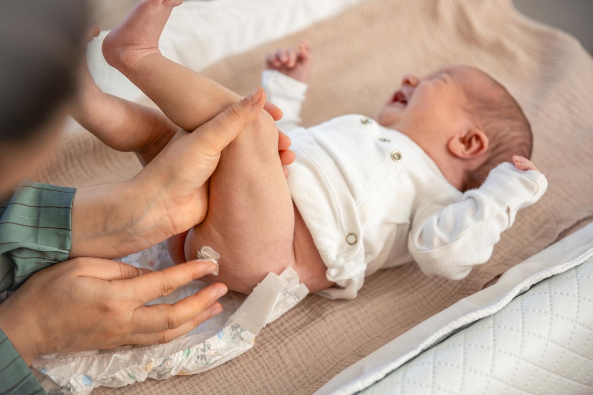 Irritazione pelle neonato al momento del cambio